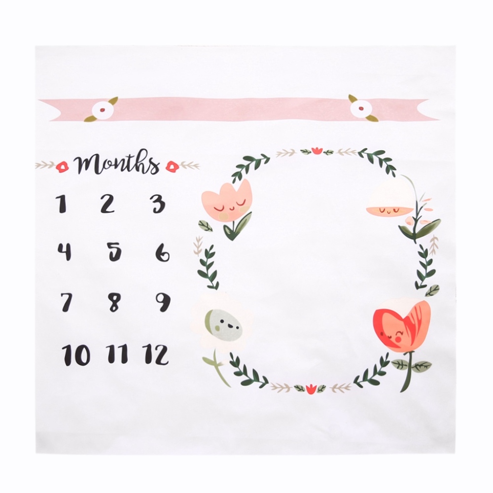 Floral Baby Monthly Photo Blanket!